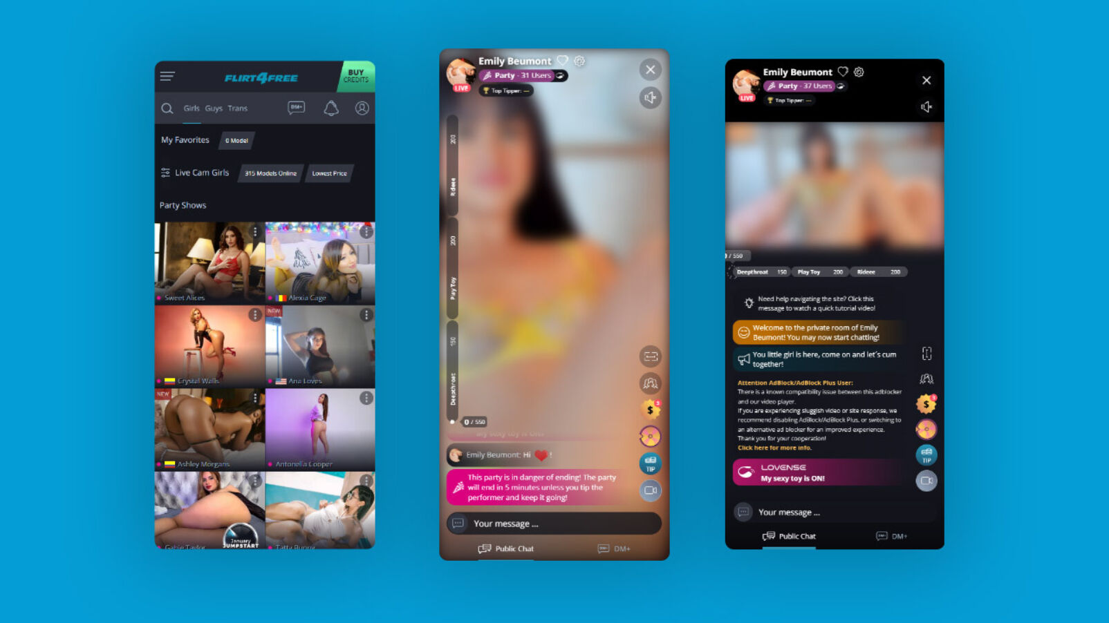 Flirt4free mobile version