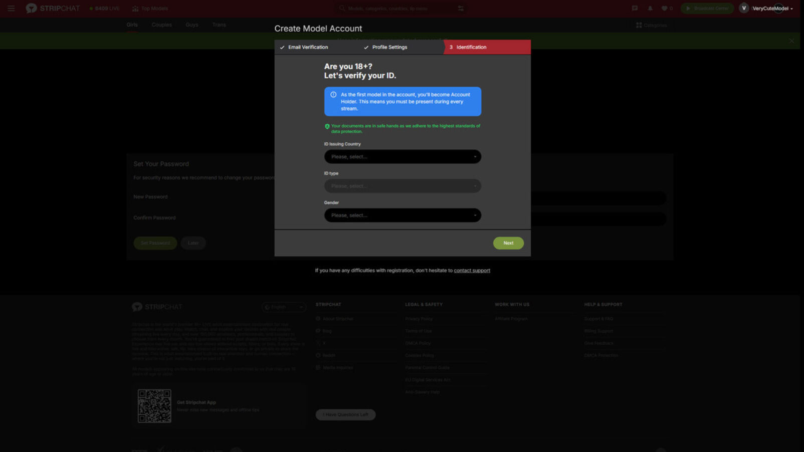How to become a stripchat model step 5