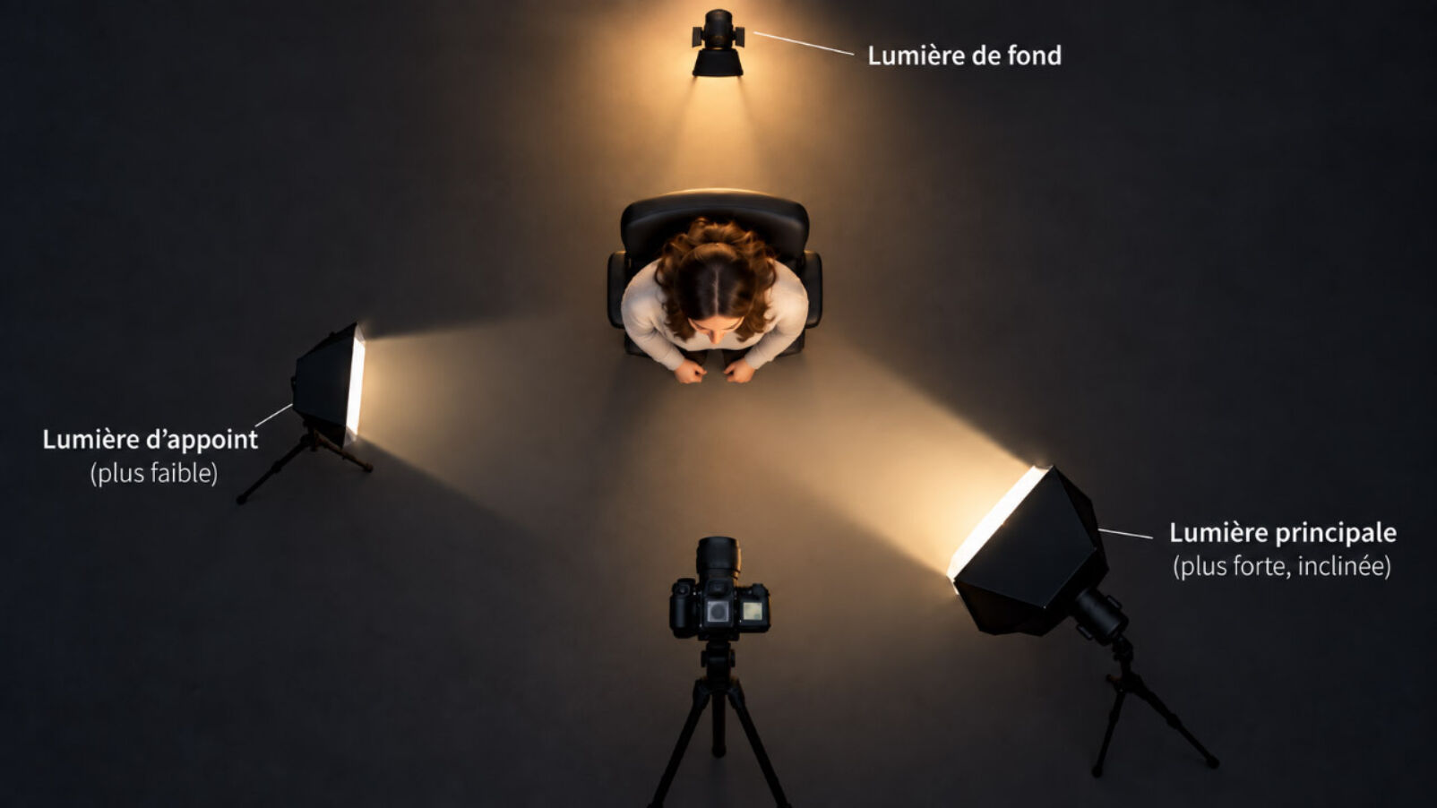 Sources de lumiere cam girl